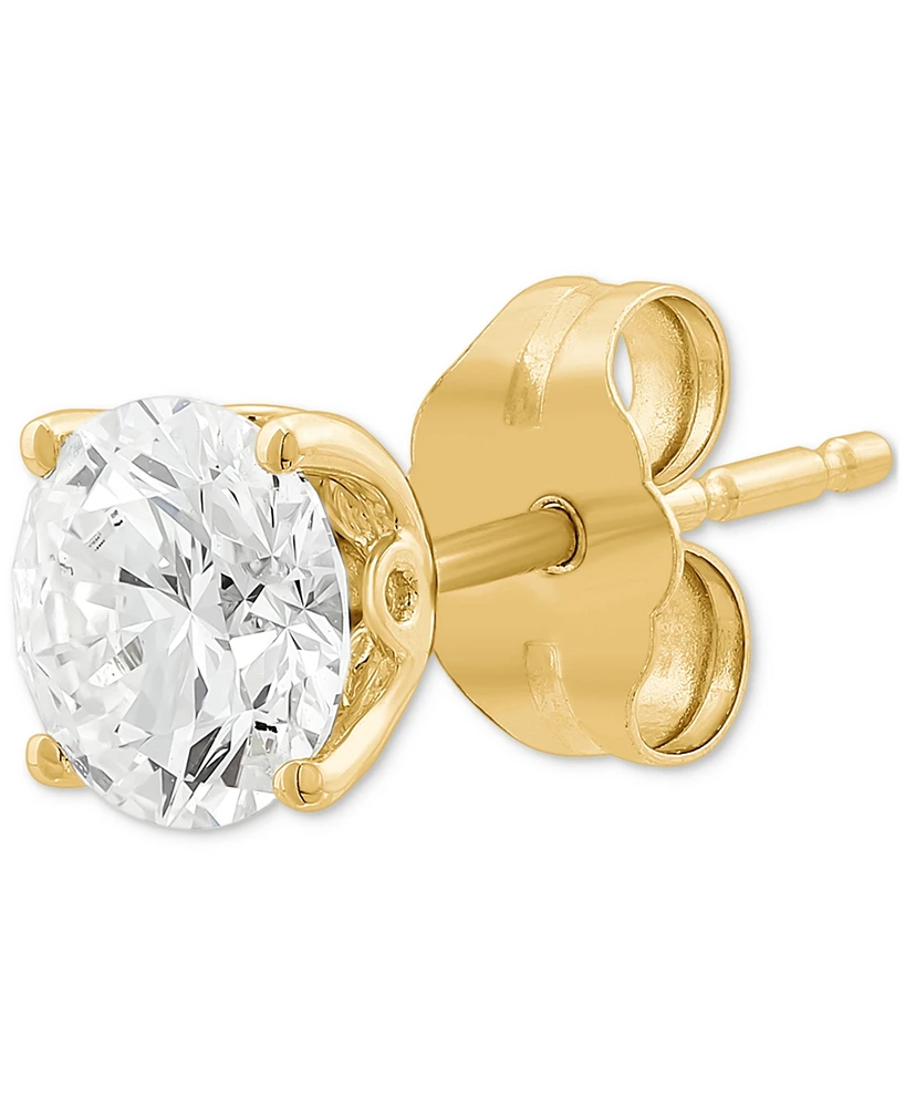 Grown With Love Igi Certified Lab Grown Diamond Single Stud Earring (1/2 ct. t.w.) in 14k White or Yellow Gold