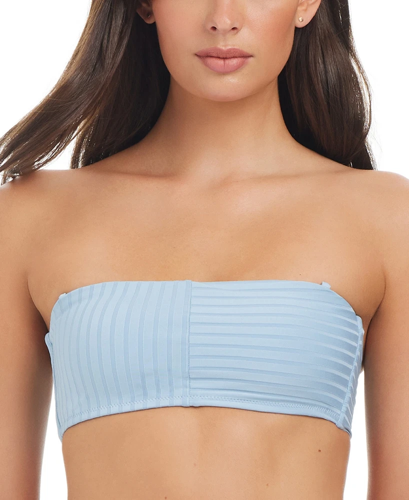 Sanctuary Women's Refresh Rib Bandeau Bikini Top