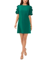 Msk Petite Ruffled-Sleeve Mini Sheat Dress