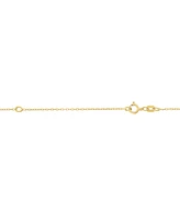 Diamond Accent Triple Star Curved Bar Pendant Necklace in 14K Gold-Plated Sterling Silver, 16" + 2" extender