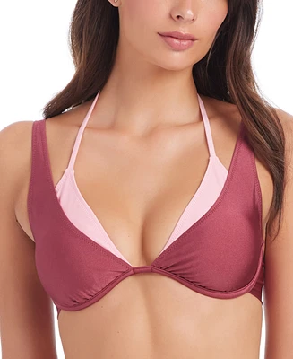 Sanctuary Women's Double-Layer Tied Bikini Top