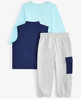 Epic Threads Toddler Boys Vest, Beep T-Shirt & Cargo Pants, 3 Piece Set, Exclusively at Macy's