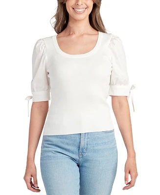 Bcx Juniors' Puff-Sleeve Blouse