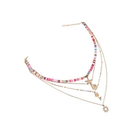 Sohi Women's The Aruba Multi-Layer Necklace