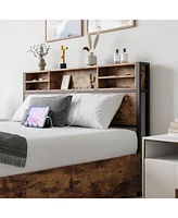 Slickblue Queen Bed Frame with Storage Headboard & 4 Drawers - Stylish and Functional Bedroom Solution