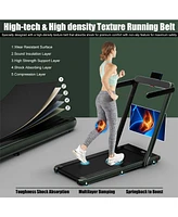 2.25HP 2-in-1 Folding Treadmill – App, Speaker & Remote