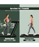2.25HP 2-in-1 Folding Treadmill – App, Speaker & Remote