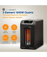 Lifesmart 3 Element 1500W Quartz Infrared Electric Portable Room Space Heater