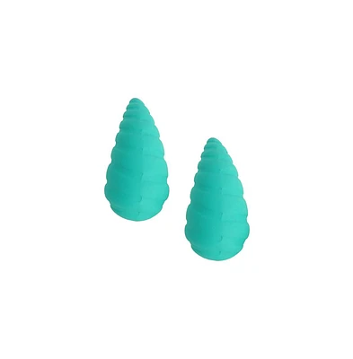 Sohi Women's The Medium Shell Stud Earrings