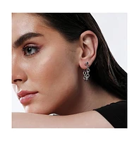 Sohi Women's The Chain Bar Hoop Earrings