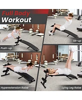 Hongge Adjustable Decline Sit Up Bench for Exercise for Home Gym