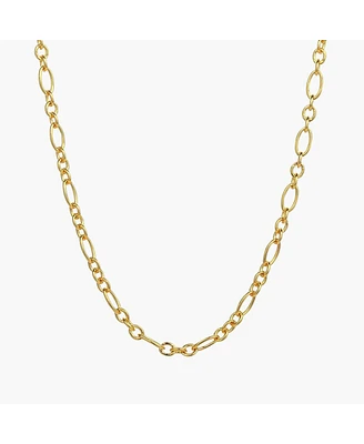 Bearfruit Jewelry Sterling Silver 18k Gold Plated Seraphina Cable Chain Necklace