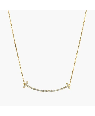 Bearfruit Jewelry Sterling Silver 18k Gold Plated Daphne Necklace 17"-18"