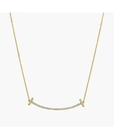 Bearfruit Jewelry Sterling Silver 18k Gold Plated Daphne Necklace 17"-18"