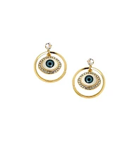 Sohi Women's The Evil-Eye Loop Drop Earrings