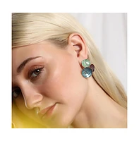 Sohi Women's The Medium Lilypad Stud Earrings