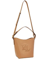 Lauren Ralph Leather Medium Witley Bucket Bag