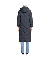 Lands' End Women's FeatherFree Insulated Diamond Quilted Maxi Coat