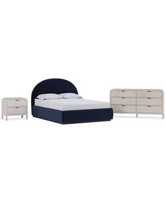 Lunare 3-Pc. Bedroom Set (California King Bed
