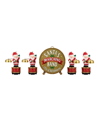 Mr. Christmas 6" Animated Santas Marching Band