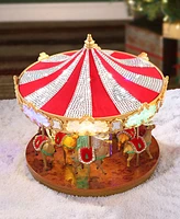 Mr. Christmas 12" Animated Crystal Very Merry Carousel