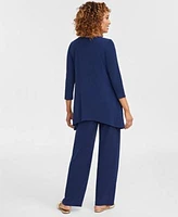 Jm Collection Womens Knit Swing Top Pull On Pants Exclusively At Macys