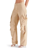 Steve Madden Women's Kaira Bungee-Cord Cargo Pants