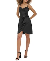 Siena Women's Sweetheart Tie-Waist Tulip-Skirt Dress