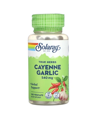 Solaray True Herbs Cayenne Garlic 540 mg