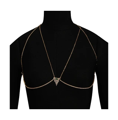 Sohi Women's The Pendre Decolletage Body Chain