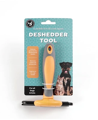 Precious Tails Pet Grooming Brush, Deshedding Tool for Cats and Dogs, Dematting Undercoat Rake, Dog Brush to Reduce Shedding