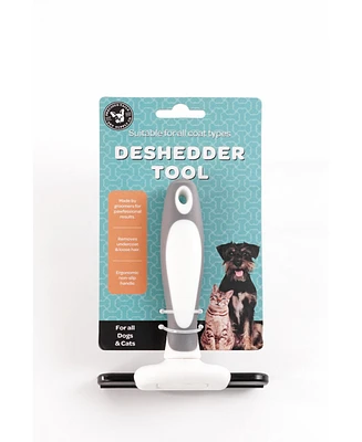 Precious Tails Pet Grooming Brush, Deshedding Tool for Cats and Dogs, Dematting Undercoat Rake, Dog Brush to Reduce Shedding