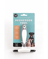 Precious Tails Pet Grooming Brush, Deshedding Tool for Cats and Dogs, Dematting Undercoat Rake, Dog Brush to Reduce Shedding