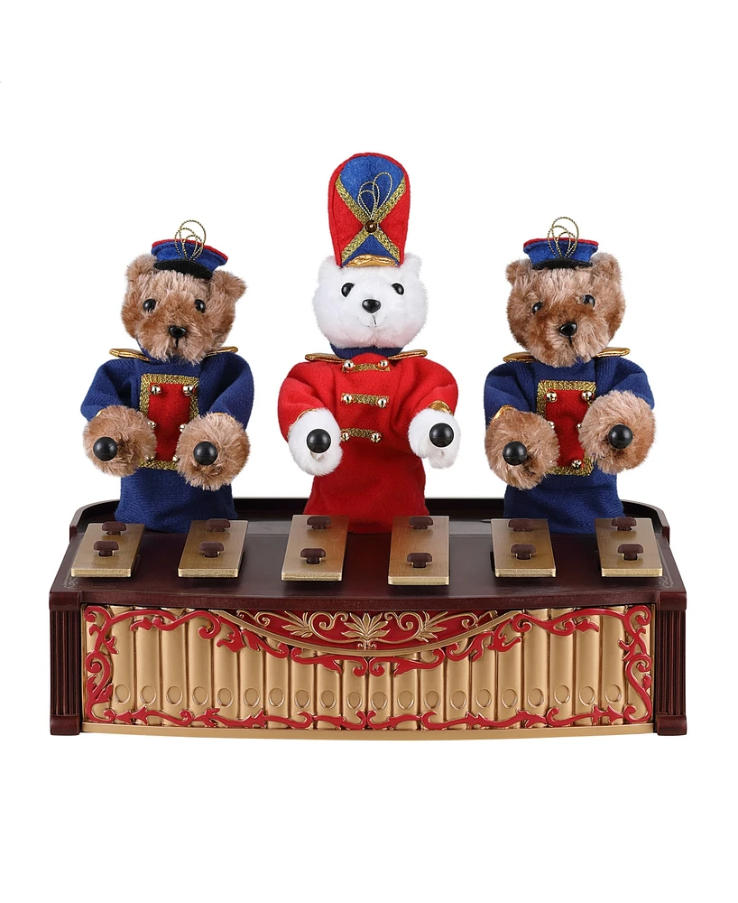 Mr. Christmas 10" Animated Bandstand Bears