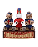 Mr. Christmas 10" Animated Bandstand Bears