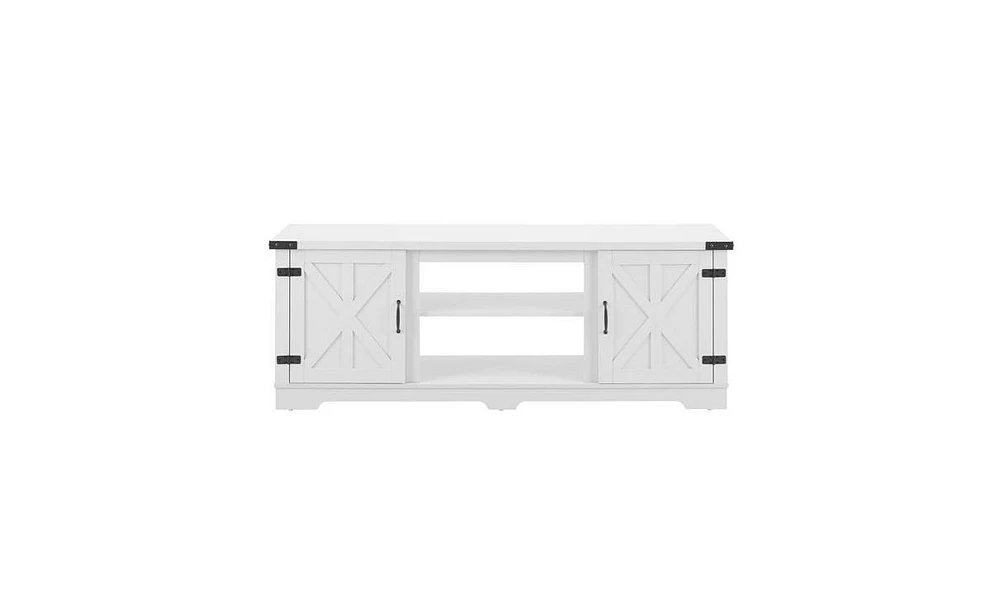 Slickblue Modern Farmhouse Tv Media Stand, Large Barn-Inspired Entertainment Console for Stylish Living Rooms