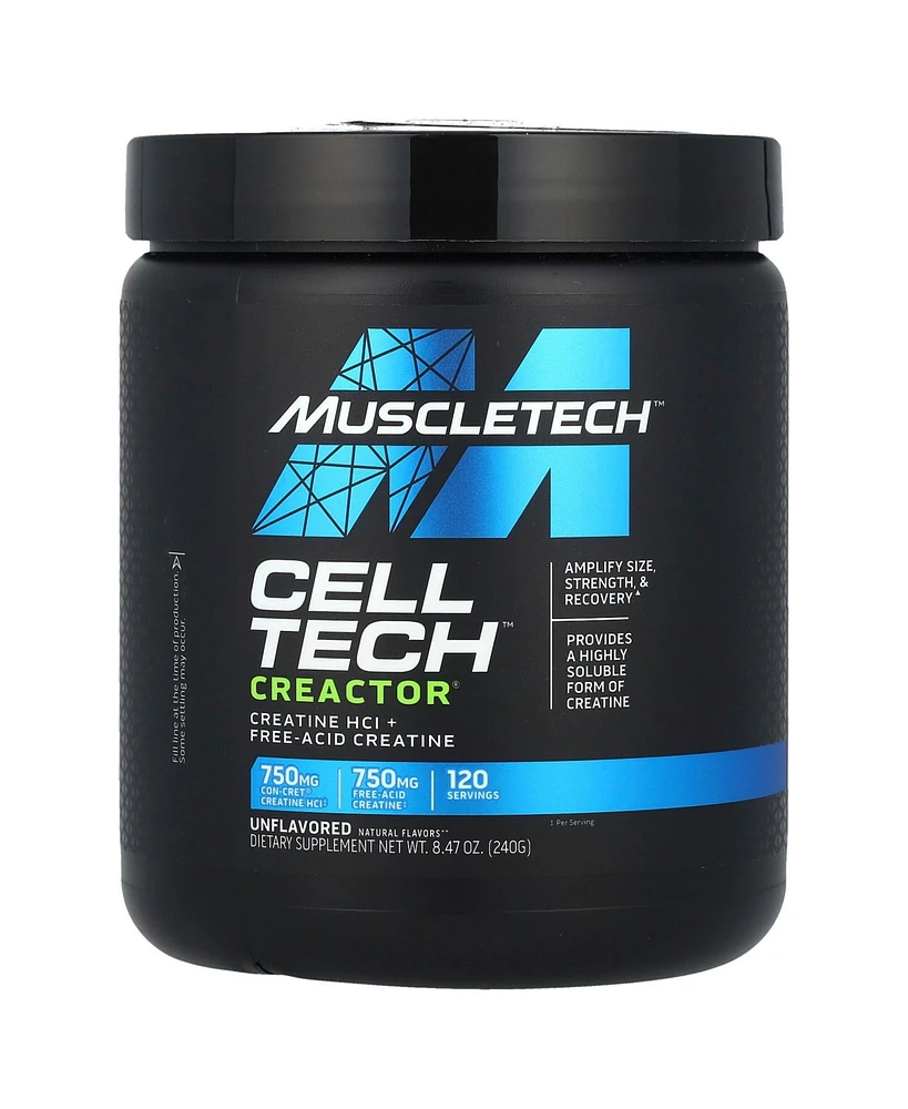 MuscleTech Cell Tech Creactor Creatine HCl + Free-Acid Creatine Unflavored