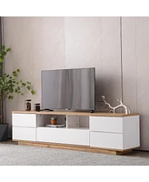 Slickblue Modern Tv Stand for TVs Up to 80 Inches, Ideal for Stylish Living Room Setup