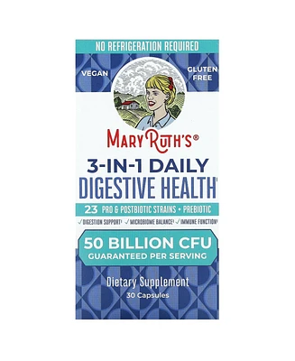 MaryRuth's 3-In-1 Daily Digestive Health 50 Billion Cfu