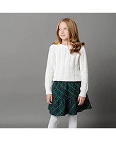 Hope & Henry Toddler Girls Organic Pull-on Flounce Party Skirt