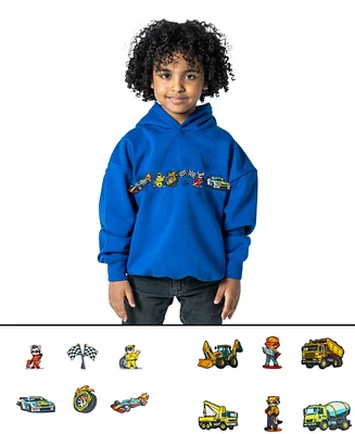 Rabble Clothing Kids Unisex Customizable Hoodie Bundle with Turbo Builders Dabblz