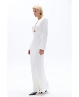 Nocturne Women's Cut-Out Detailed Maxi Dress