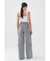 Nocturne Women's High Waisted Cargo Pants