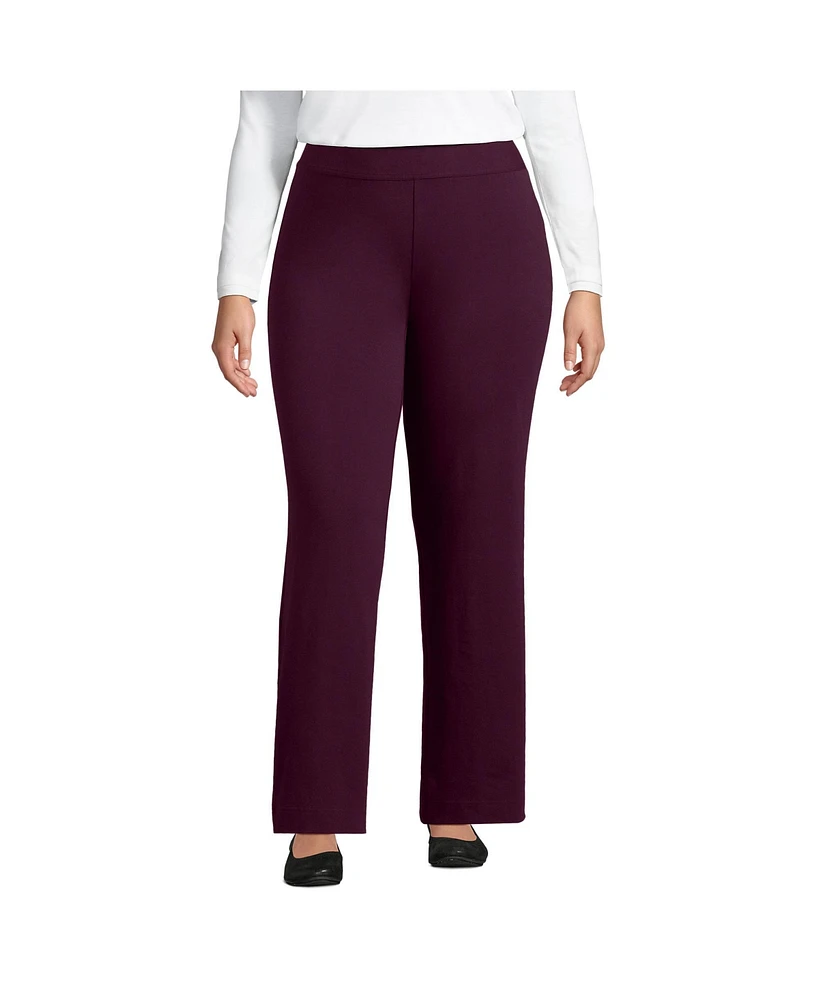 Lands' End Plus Starfish Mid Rise Straight Leg Pants