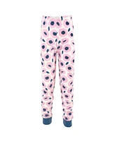 Touched by Nature Little Girls Organic Cotton Tight-Fit Pajama Set, Blossoms, 6 Years