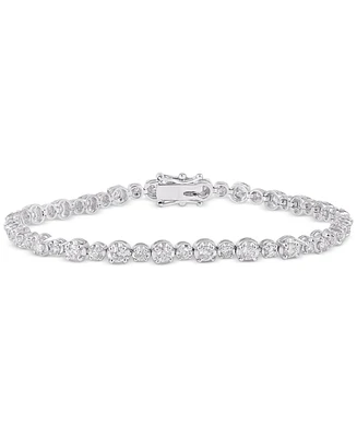 Diamond Alternating Tennis Bracelet (2-1/2 ct. t.w.) in 14k White Gold