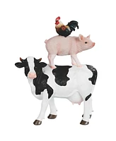 Fc Design 11"H Cow, Pig & Hen Standing Figurine Decoration Home Decor Perfect Gift for House Warming, Holidays and Birthdays