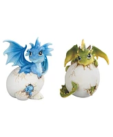 Fc Design 2-pc Set 5"H Cute Dragon Eggs Figurine Decoration Home Decor Perfect Gift for House Warming, Holidays and Birthdays