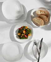 Studio Tu Soft Square Ceramic 8" Salad Plates, Set of 8