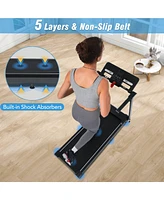 Slickblue Folding Treadmill Walking Pad for Home Office – 2.5HP Motor, Incline, 0.5-7.5MPH Speed, 265LB Capacity